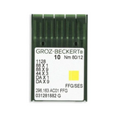 Groz-Beckert Light Ball Point Straight Stitch Industrial Machine Needles - 1128, 88x1, 88x9, 44x3, DAx1, DAx9 - 10/Pack